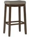 Linon Claridge Bar Stool In Brown