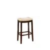 Linon Claridge Beige Barstool In Brown