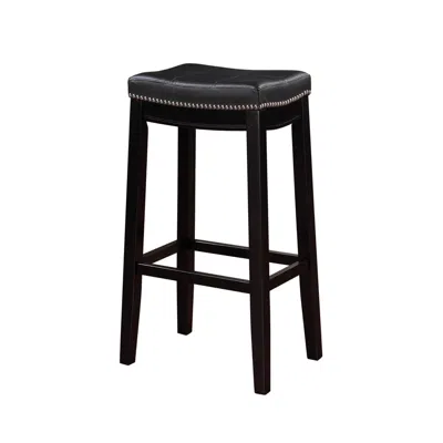Linon Claridge Black Barstool