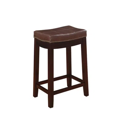 Linon Claridge Brown Counter Stool