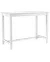 Linon Claridge Counter Height Pub Table In White