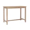 Linon Claridge Counter Pub Table Acacia In Pink