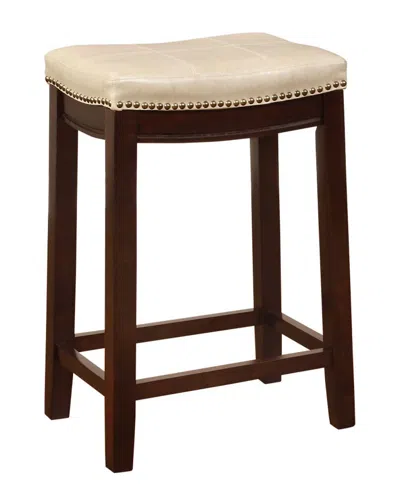 Linon Claridge Counter Stool In Brown