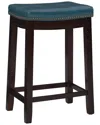 Linon Claridge Counter Stool In Blue