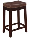 Linon Claridge Counter Stool In Brown