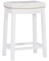 Linon Claridge Counter Stool In White