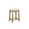 Linon Claridge Linen Striped Counter Stool