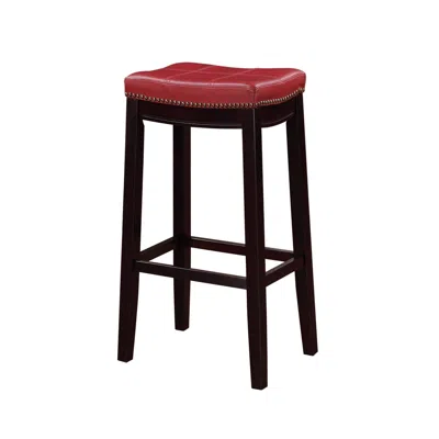 Linon Claridge Red Barstool