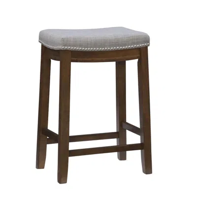 Linon Claridge Rustic Counter Stool In Multi