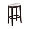 Linon Claridge White Pu Barstool In White