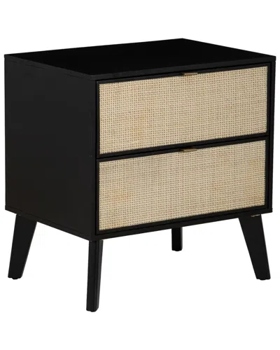 Linon Claudette 2-drawer Nightstand In Black