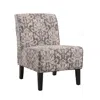 Linon Coco Accent Chair - Gray Damask In Brown