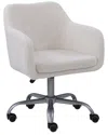 Linon Coco Office Chair In Brown
