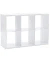 Linon Cody 6 Cubby Storage Unit In White