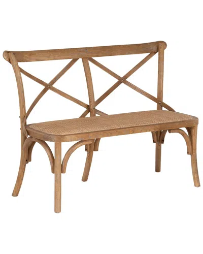 Linon Conelly Bentwood Bench In Brown