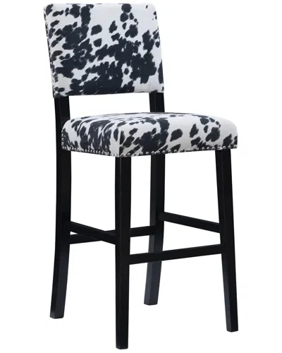 Linon Corey Bar Stool In Black
