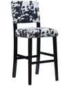 Linon Corey Bar Stool In Black