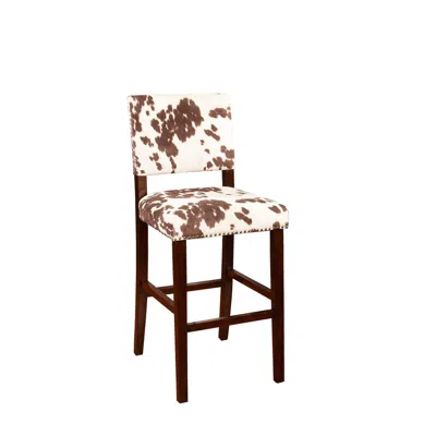 Linon Corey Bar Stool Udder Madness In Brown