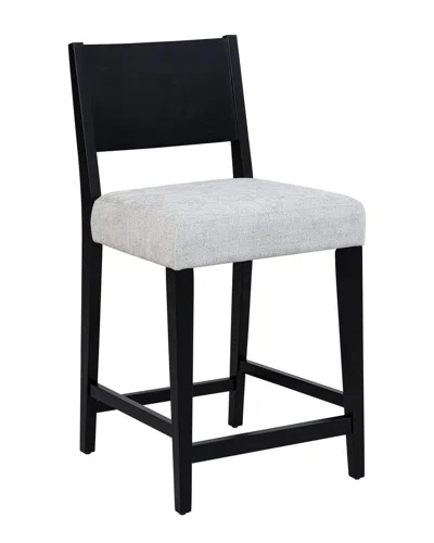 Linon Cosgrove Upholstered Counter Stool In Black