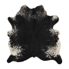 Linon Cowhide Solid Area Rug In Brown