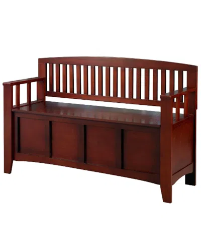 Linon Cynthia Storage Bench In Brown