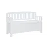 Linon Cynthia Storage Bench White In White