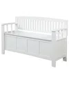 Linon Cynthia Storage Bench In White