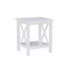 Linon Davis Antique White End Table In White