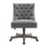 Linon Della Office Chair In Gray