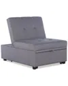 Linon Dozer Sofa Chair In Gray