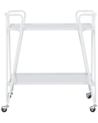 Linon Ellie Bar Cart In White