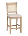 Linon Emerson Cane Counter Stool In Multi