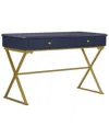 Linon Emma Desk In Blue