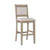 Linon Emmy 30 In Natural Bar Stool In Neutral