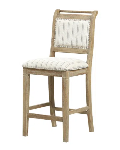 Linon Emmy Grey Counter Stool In Neutral