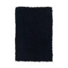 Linon Flokati Solid Woven Rectangular Accent Rug In Black