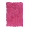 Linon Flokati Solid Woven Rectangular Accent Rug In Pink