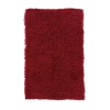 Linon Flokati Solid Woven Rectangular Accent Rug In Red
