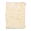 Linon Flokati Solid Woven Rectangular Area Rug In White