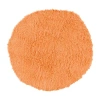 Linon Flokati Solid Woven Round Area Rug In Orange