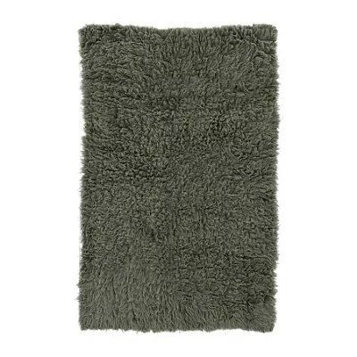 Linon Flokati Washable Indoor Rectangular Accent Rug In Gray