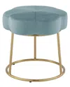 Linon Flower Vanity Stool