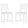 Linon Flynn Counter Stool White Set Of 2 In White