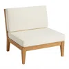 Linon Fontana Outdoor Armless Chair In Neutral