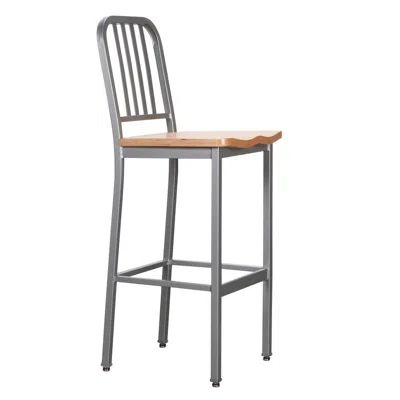 Linon Frazier Metal Barstool Silver Set Of 2 In Gray