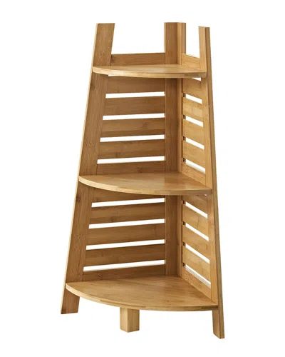 Linon Furniture Linon Bracken Bamboo Corner Shelf