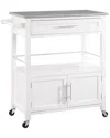Linon Furniture Linon Cameron White Kitchen Cart