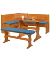 Linon Furniture Linon Chelsea Nook Vintage Blue Cushion Set