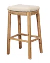 Linon Furniture Linon Claridge Acacia Bar Stool