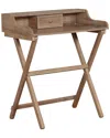 Linon Furniture Linon Coy Gray Wash Folding Desk